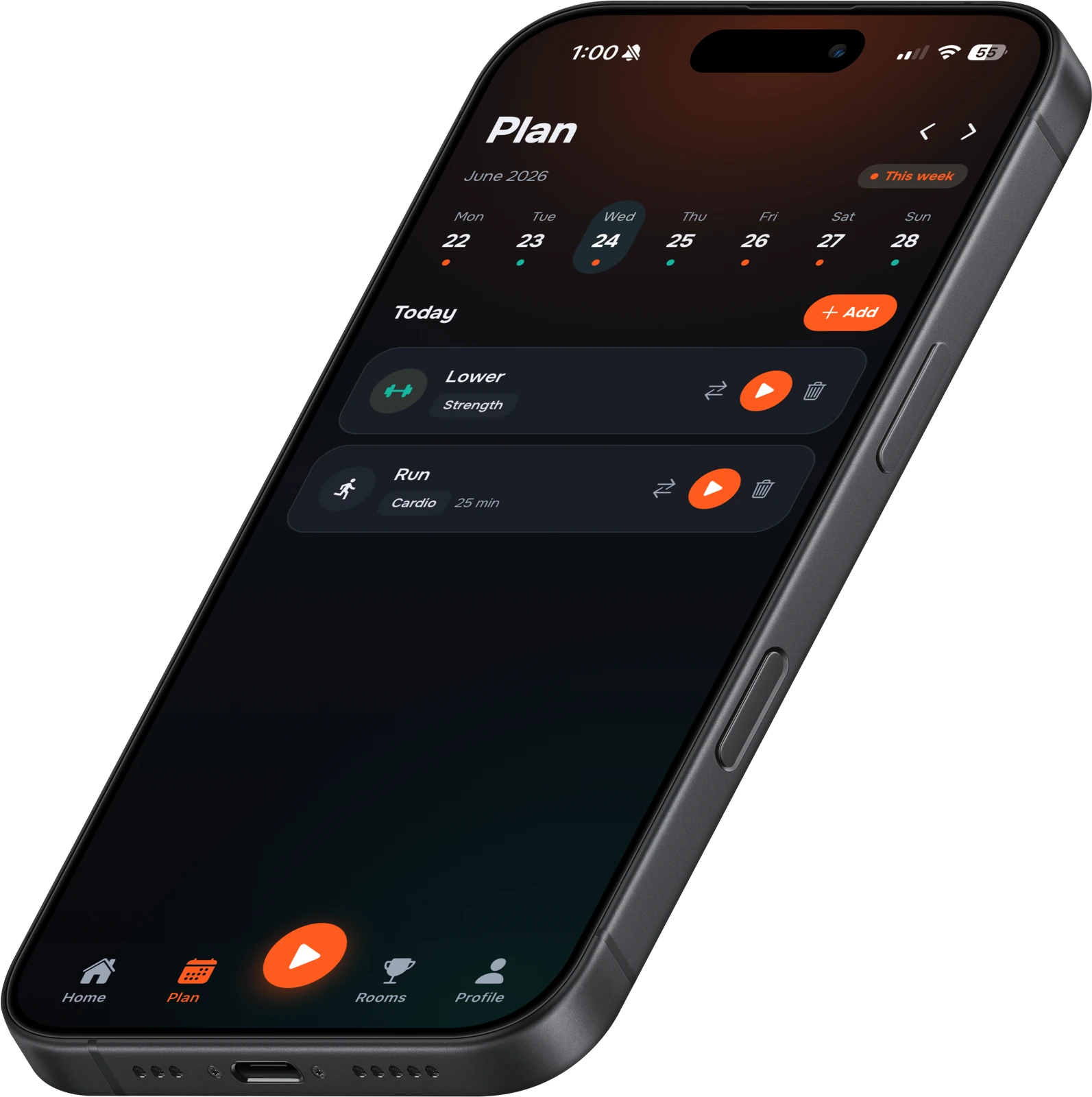 Strakk app: Plan your week